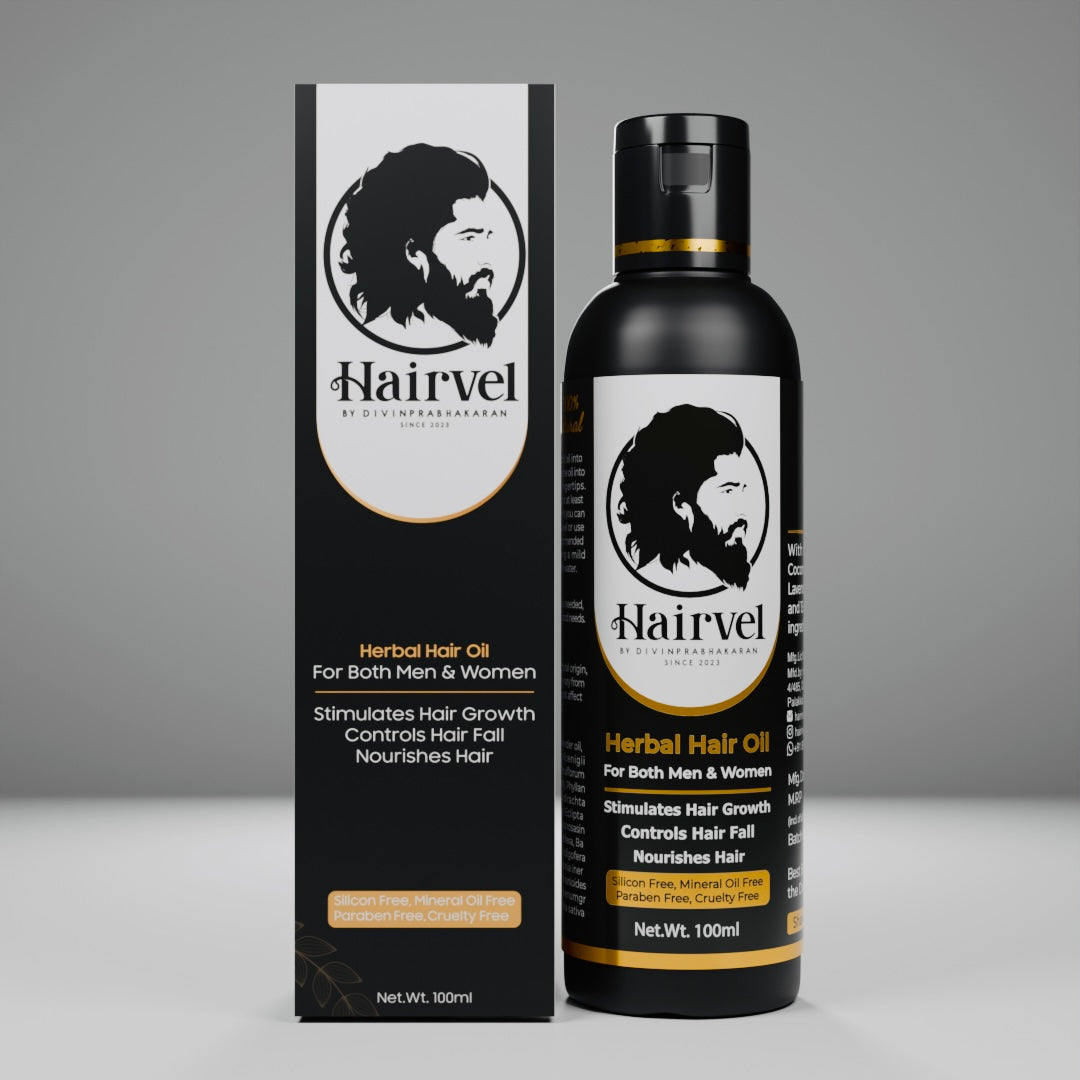 HAIRVEL Herbal Hair Oil | 100% Natural Herbal Hair Oil