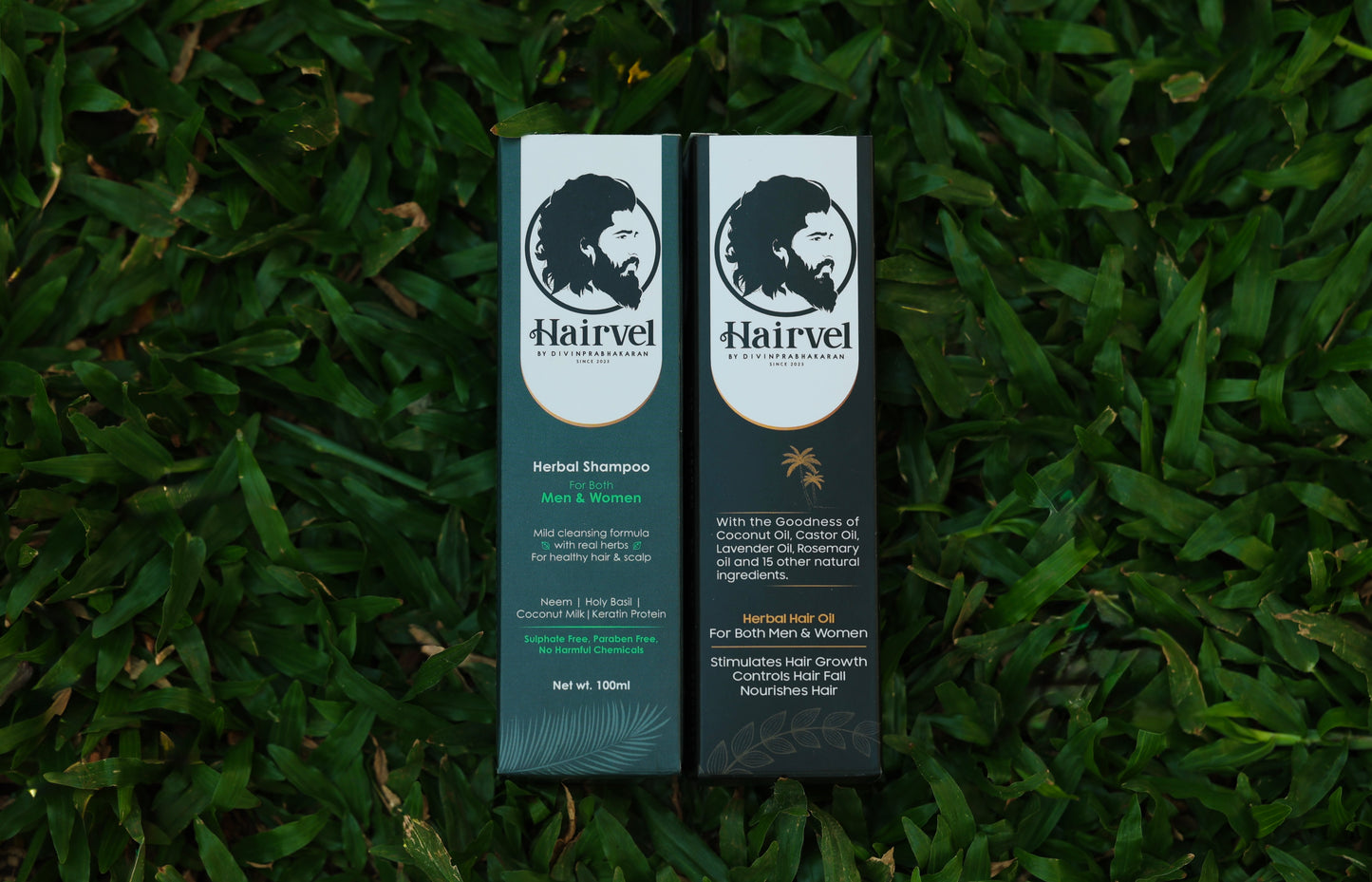 Hairvel Herbal Hair Oil (100ml) + Shampoo (100ml) Nature's Best Hair Care Combo