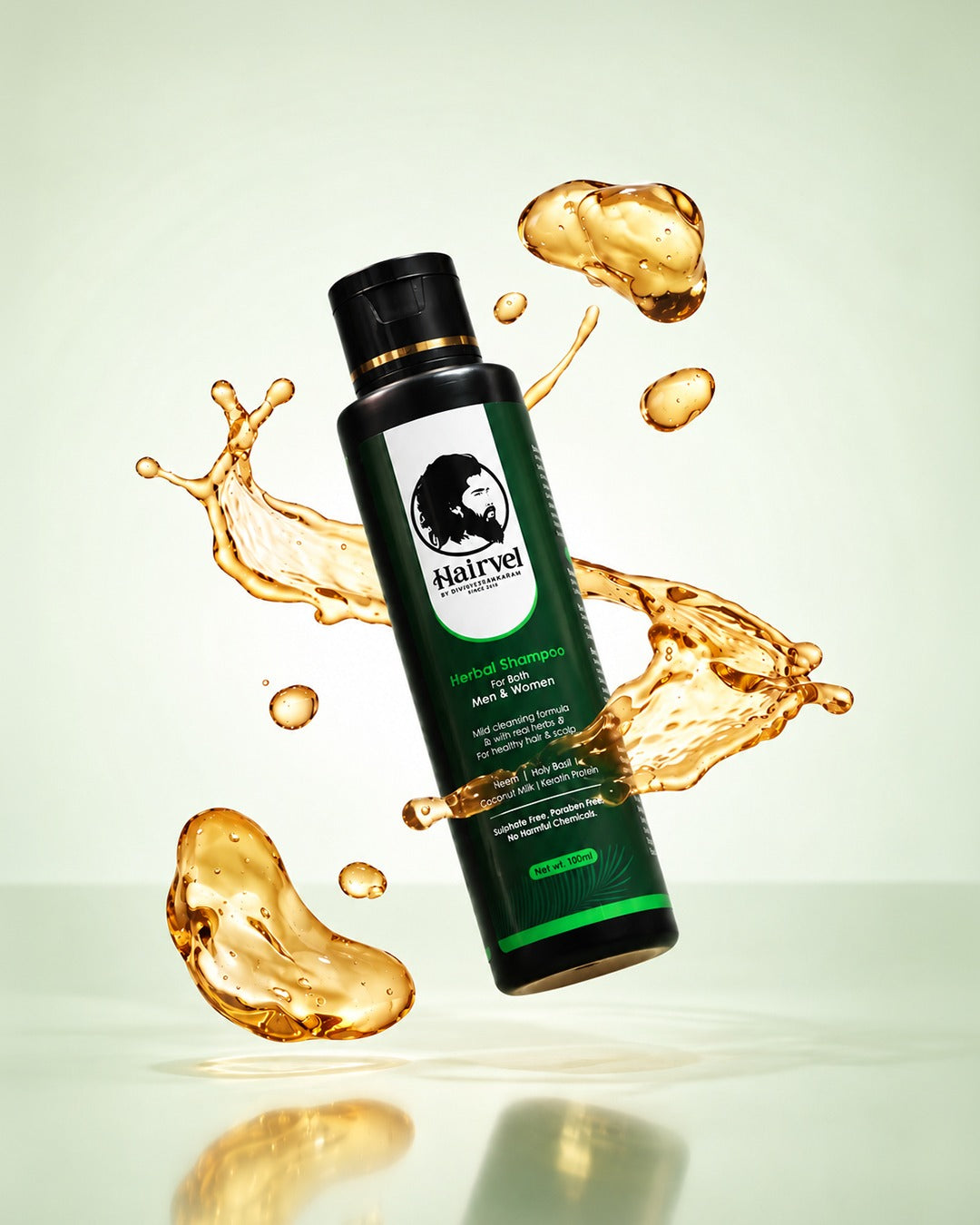 Hairvel Herbal Hair Oil (100ml) + Shampoo (100ml) Nature's Best Hair Care Combo